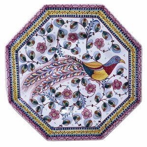 Vintage Estrela De Conimbriga Portugal #18 Hand Painted Signed 16.5" BIG Platter